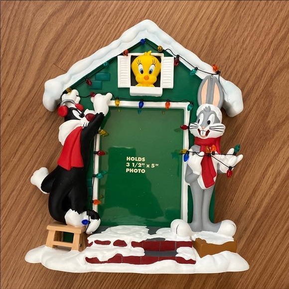 ❤️ Looney Tunes Christmas Holiday Picture Frame New - Picture 1 of 4